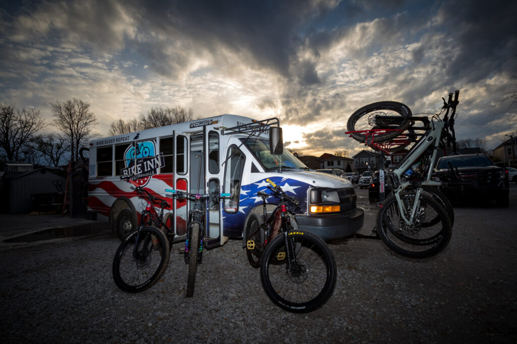 bentonville mountain bike lodging at The Bike Inn near Slaughter Pen trails